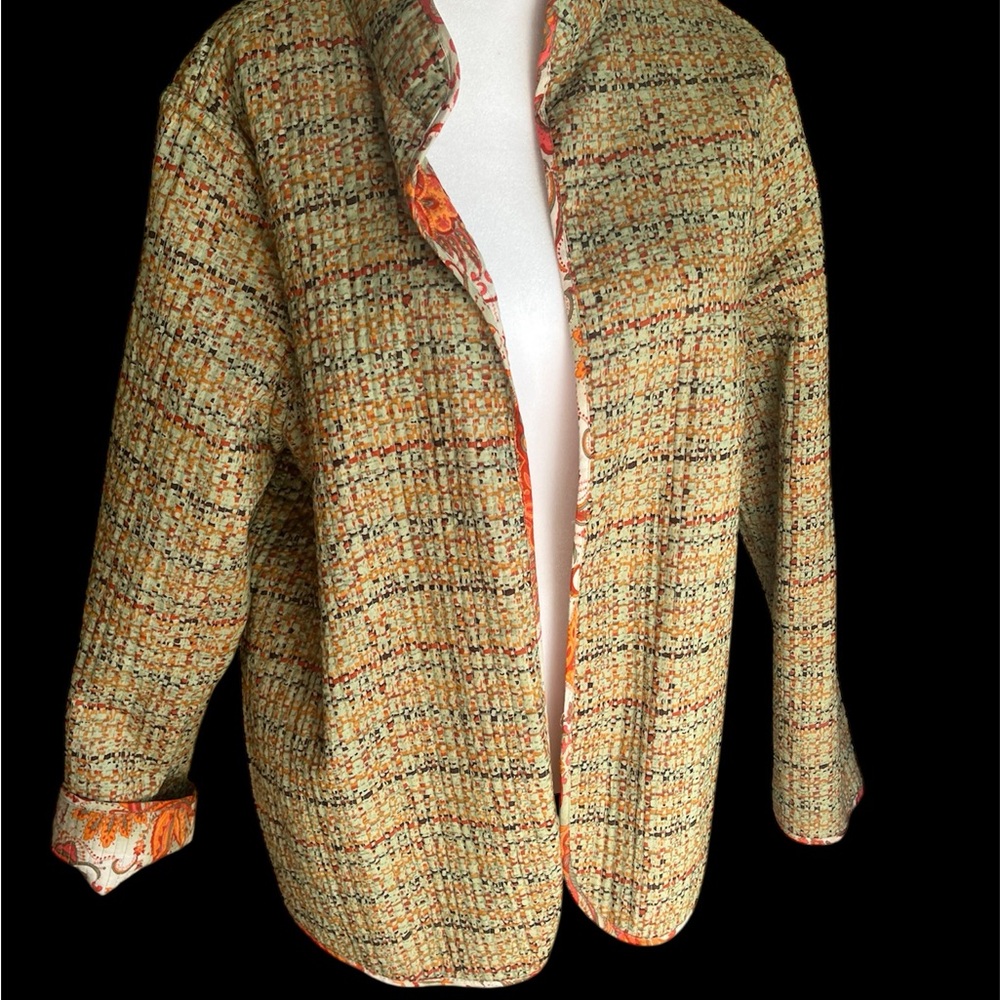 Reversible transitional Paisley and Tweed Jacket - Picture 3 of 6